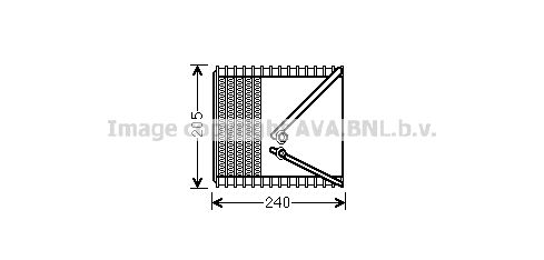 AVA QUALITY COOLING Iztvaikotājs, Gaisa kondicionēšanas sistēma FTV381